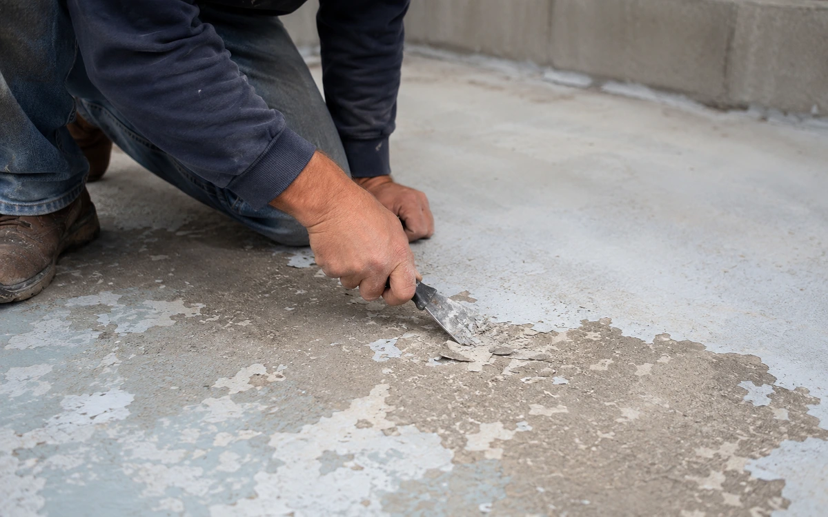 Concrete paint removal contractor
